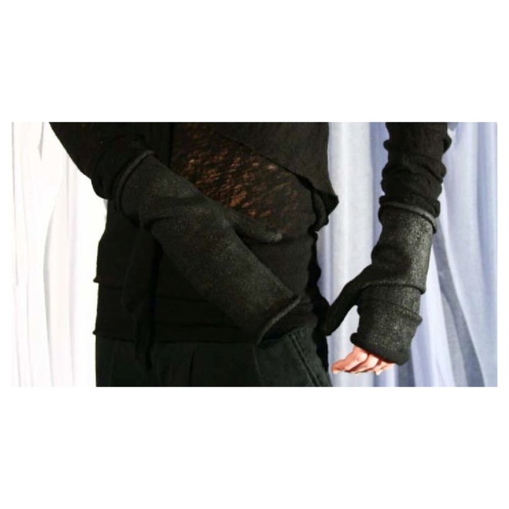 Br.UNO Italy FW11 Black Coated Gloves